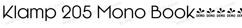 Klamp 205 Mono Book字体转换